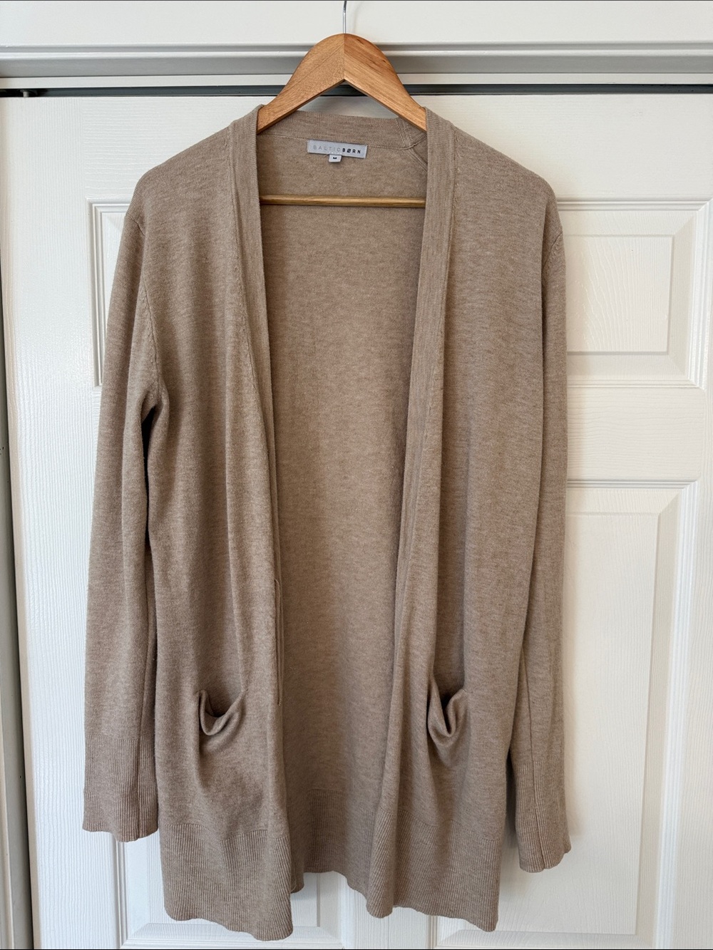 Baltic Born Open-Front Cardigan in Taupe